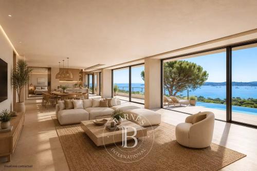 GRIMAUD – VILLA CONTEMPORAINE D'EXCEPTION – VUE MER PANORAMIQUE – DEUX PISCINES